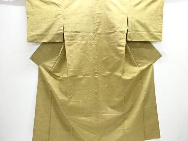 JAPANESE KIMONO / ANTIQUE KIMONO / SILK / TSUMUGI / WOVEN STRIPE